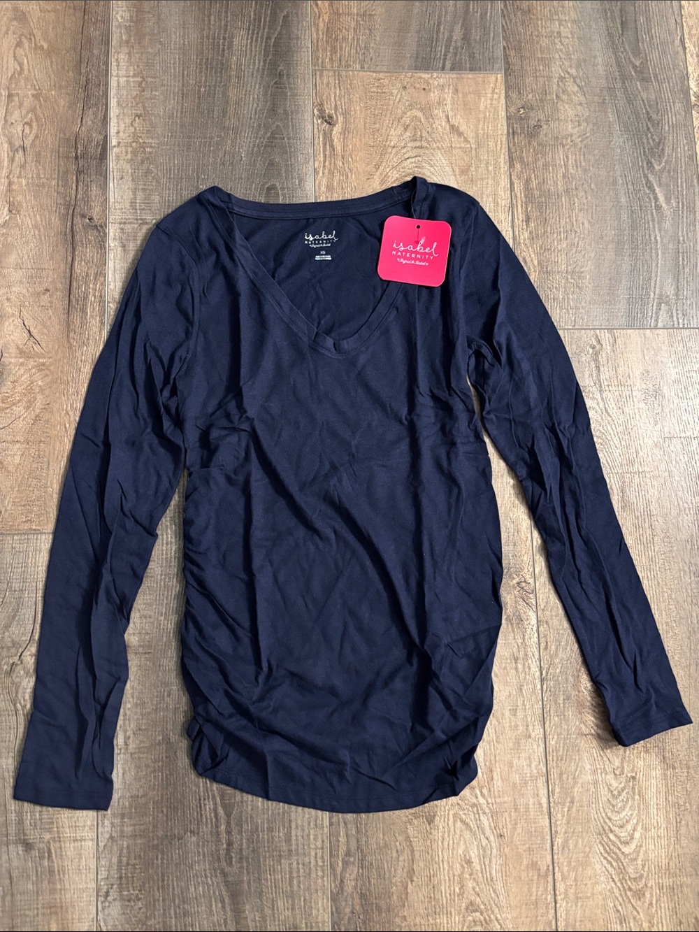Isabel Maternity Navy Long Sleeve Top